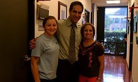 Mary Lou Retton and her daughter visit